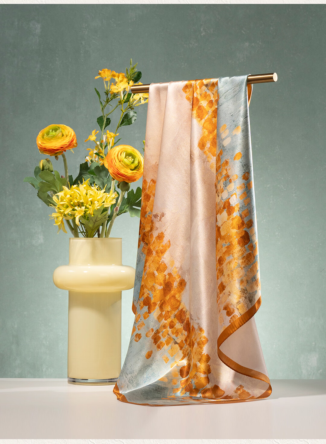 Shanghai Story 100% Mulberry Silk Double-Sided Printed Square Scarf Gift for Mom and Girlfriend Birthday 6