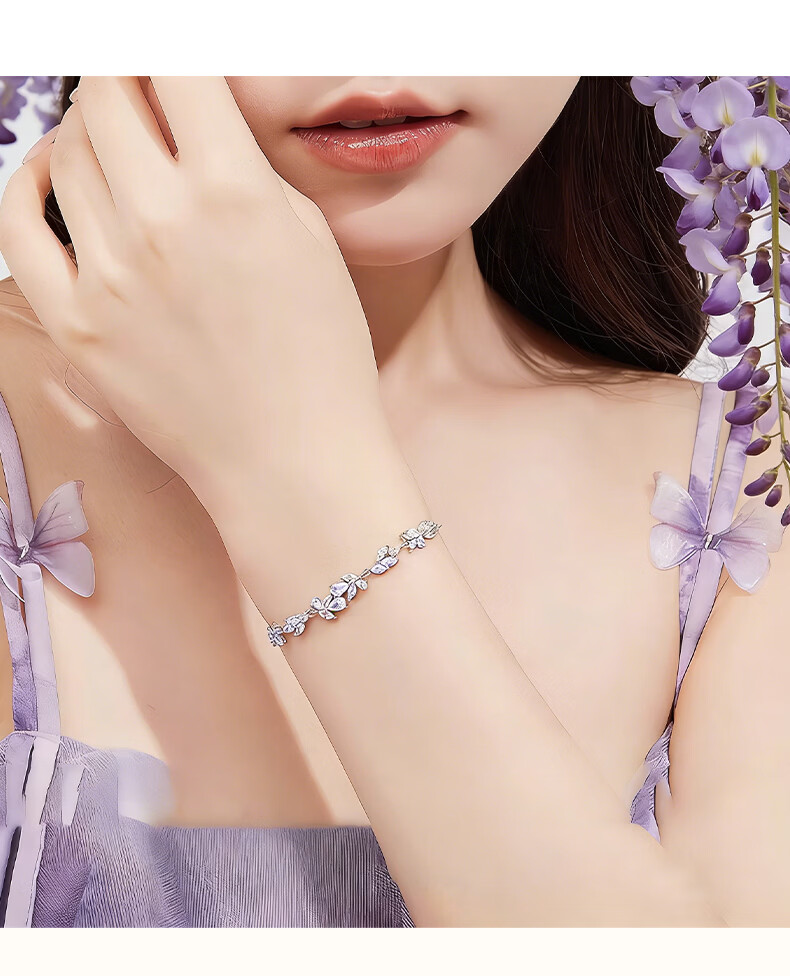 Kefuni Wisteria Melody Bracelet for Women 2026 New Luxury Elegant Jewelry Birthday Qixi Festival Gift for Girls 10
