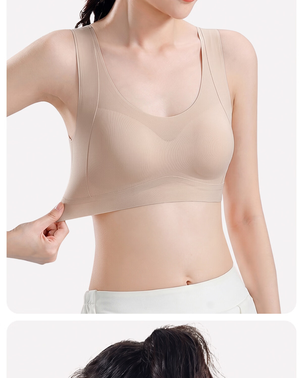GRACEWELL Adolescent Girls' Development Period Sports Bra, Anti-Shock Vest for Middle and High School Students, Large Kids' Underwear, Skin Color, 2XL 16