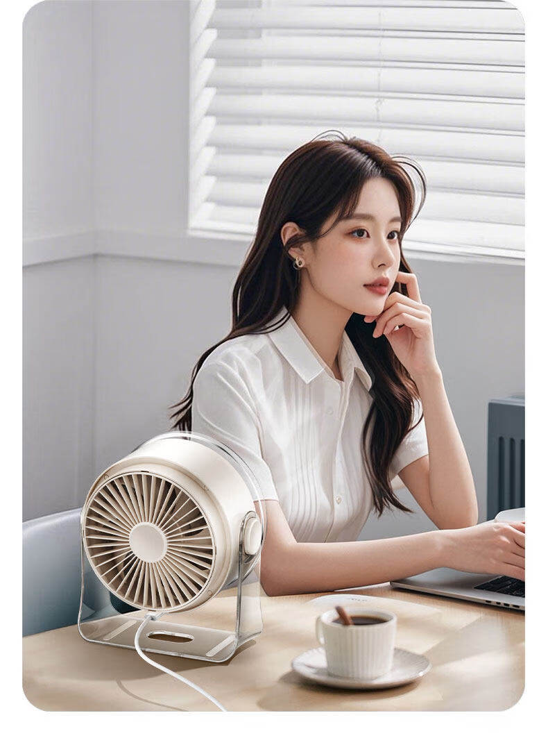 DIAMOND [26 Years New Upgrade] Desktop Mini Fan Small Home Silent Office USB Rechargeable Fan Long Battery Life Student Dormitory Bed Clip Portable Air Circulation Fan 16