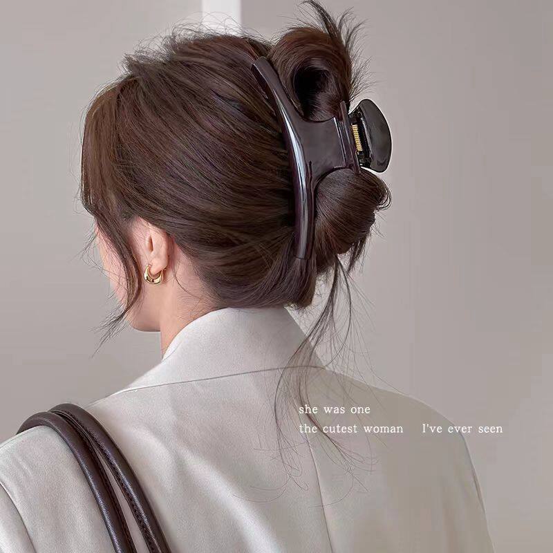 Dongyi Premium Wave Hair Claw Clip for Women 2026 New Large Shark Clip for Thick Hair Back Hair Clip 3