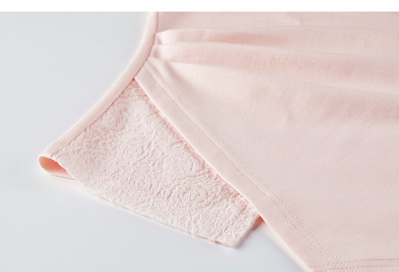 Shangdu Bila Gentle Elegant Cotton Blend T-Shirt Women Summer Beaded Round Neck Lace Splice Stretch Knit Short Sleeve Top 35