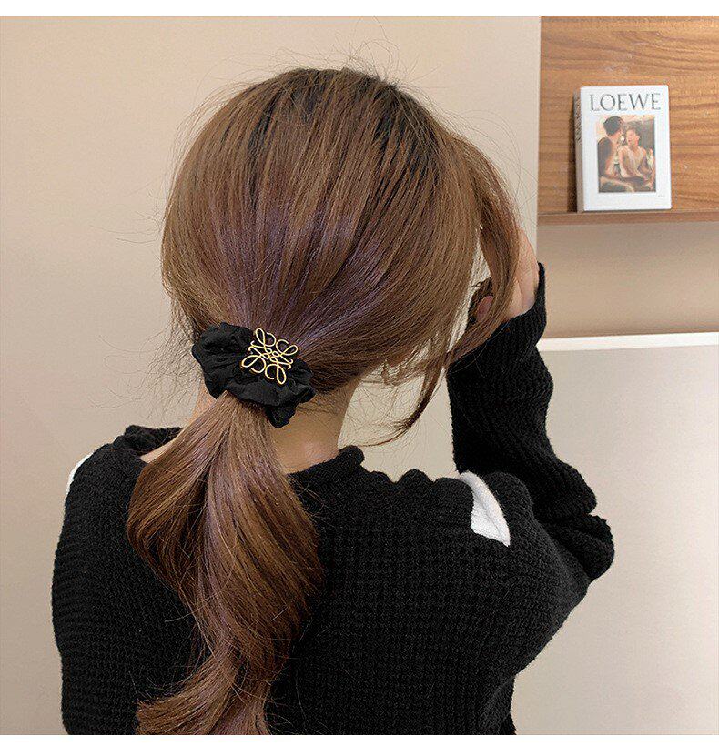 Yidai'er High Elasticity Simple Hair Tie Scrunchie for Women 2026 New French Style Premium Hair Accessory 13