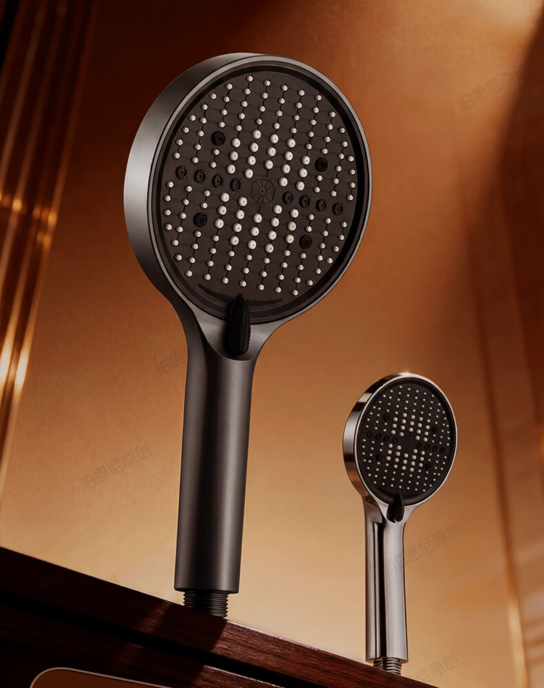 BOONEN High-Pressure Shower Head Large Panel Handheld Shower Faucet Water Heater Booster Showerhead 7