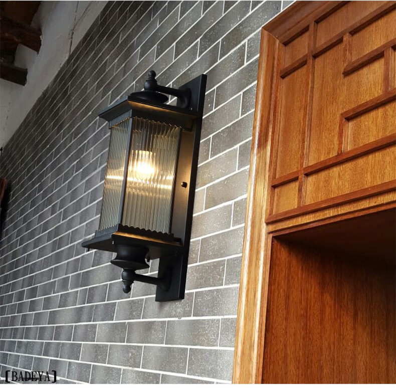 家用别墅仿古中式壁灯户外防水庭院灯阳台外墙大门口超亮室外墙灯仿古