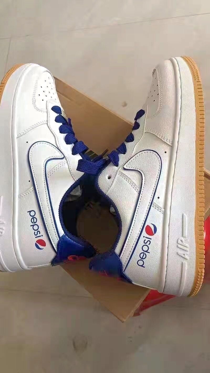 莆田纯原aj高品质air联名百事可乐板鞋男af1空军一号低帮运动鞋bf街拍