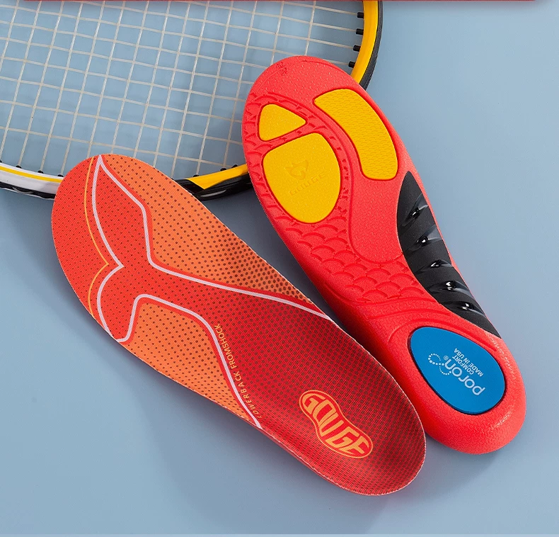 Dog Brother Whale Arch Insoles Flatfoot Overpronation Correction Arch Support Scientific Correction Unisex Red Size 39-40 8