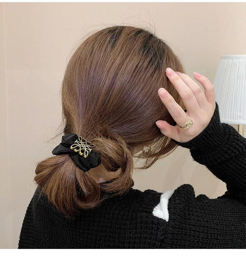Yidai'er High Elasticity Simple Hair Tie Scrunchie for Women 2026 New French Style Premium Hair Accessory 10