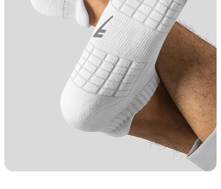 Warrior Sports Socks for Men, Short Tube Socks, Solid Color Xinjiang Cotton 7A Antibacterial Deodorant Towel Bottom Running Shock-Absorbing Sweat-Absorbing Wear-Resistant 30