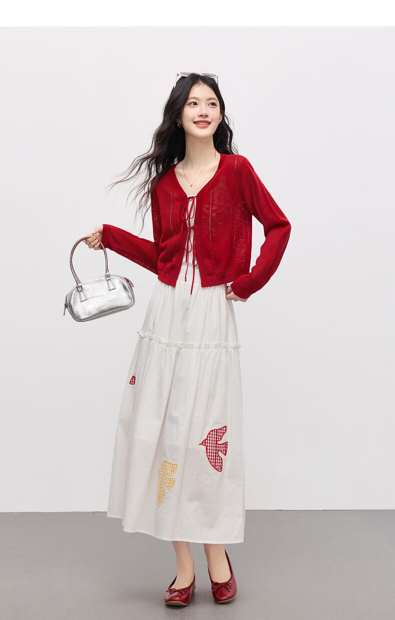Sllsky Bright Dopamine Style Ice Silk Knit Cardigan Women Summer Thin Long Sleeve Sun Protection Shirt Cover-up 23