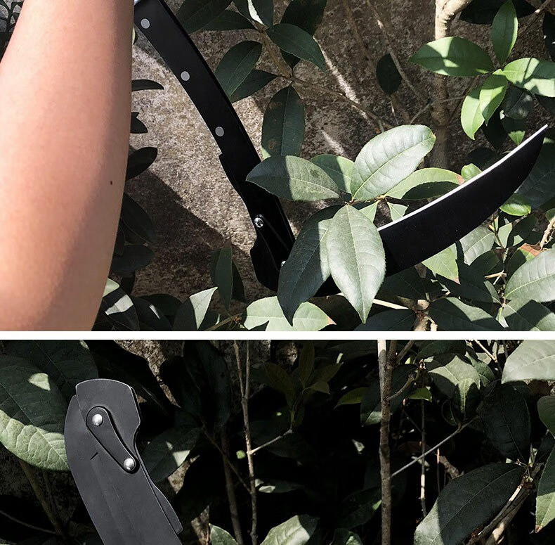 瑾禾【好运马】折叠镰刀不锈钢户外农用除草家用割草园林高质量多功能