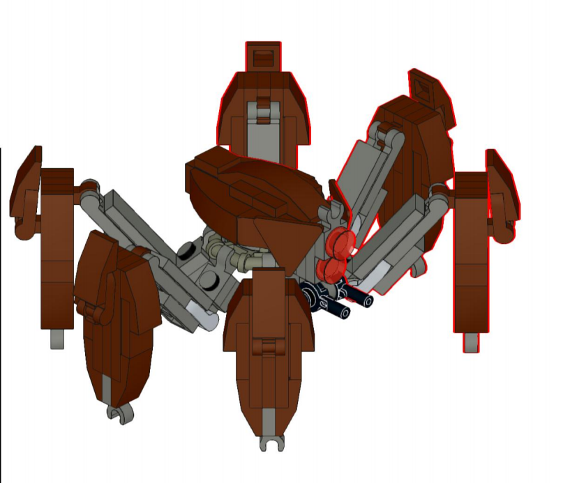 拼装大颗粒成人兼容螃蟹机器人爬行机甲积木动物模型创意玩具西克里 2