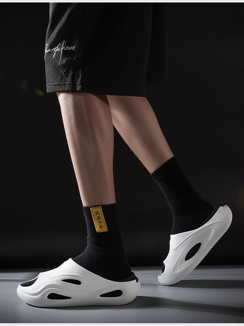 Gouge Jingyun Arch Support Slippers Flatfoot Correction Unisex Sports Casual Outdoor Slippers Black 41-42 4