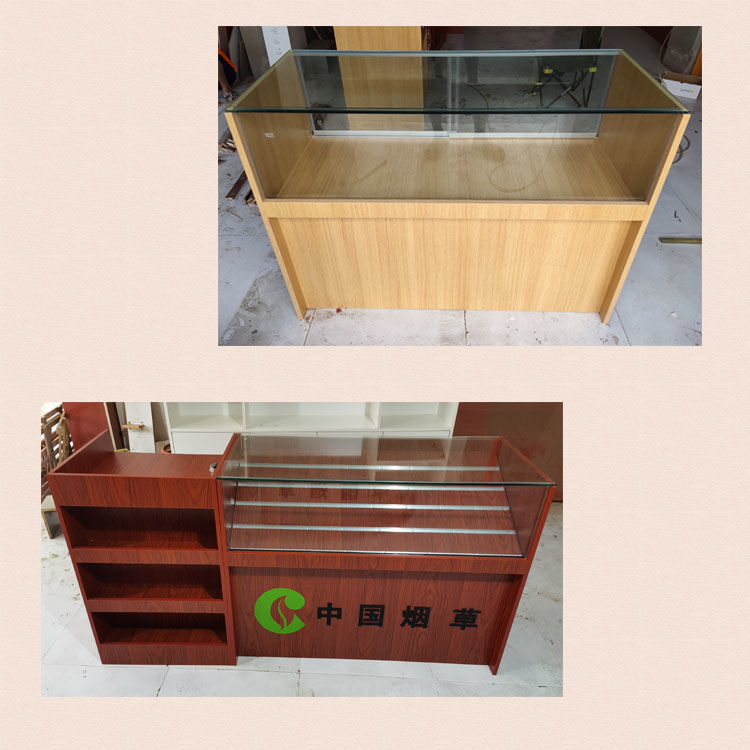 蓓姬 新款超市烟酒组合展示柜多功能组合弧形转角收银烟柜一体推拉烟