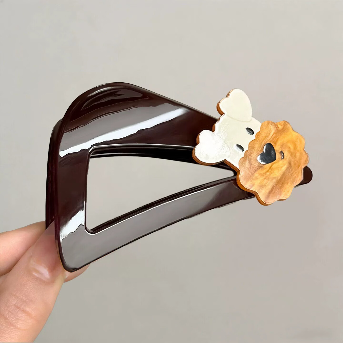 Ida Cartoon Dog Hair Claw Clip Large Size for Thick Hair 2026 New Premium Shark Clip for Back of Head 2