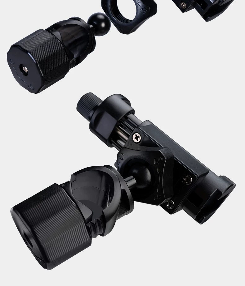 YUNTENG Live Streaming Clamp Tube Phone Holder Expansion Accessories Power Bank Mobile Power Fixed Bracket Multi-Position Tray Extension Accessories Outdoor Photography Dual-Device Additional Clamp 3