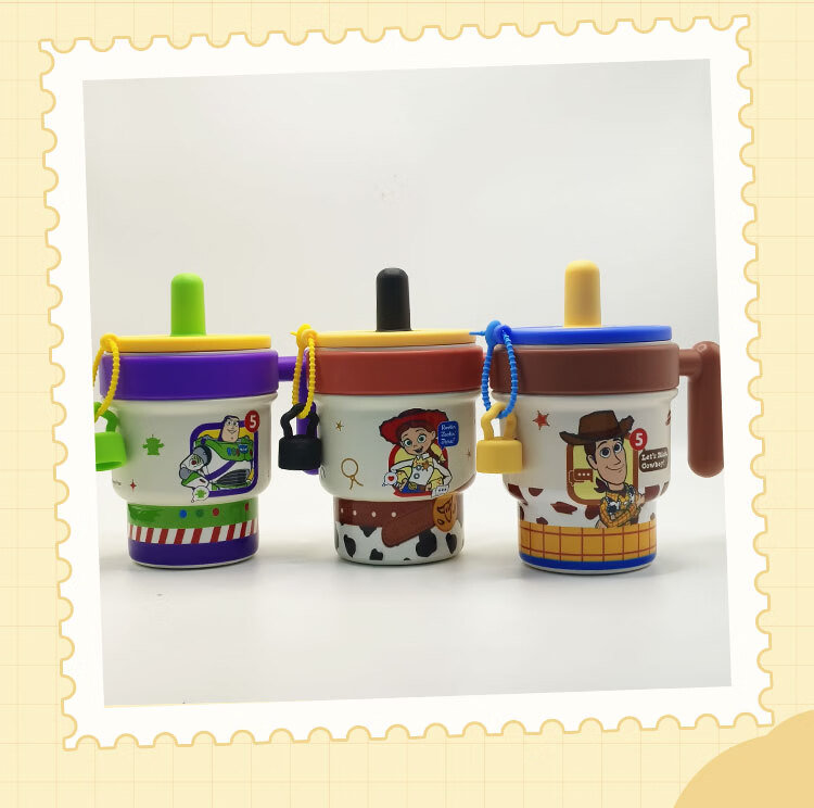 Disney Toy Story Girls Straw Insulated Tumbler Stainless Steel Large Capacity Cup 10