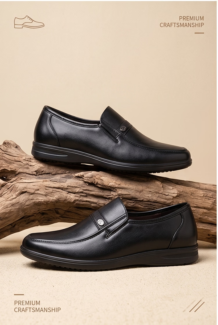 Hengyuanxiang Men's Slip-On Business Casual Breathable Driving Loafers XB406035 Black 40 12