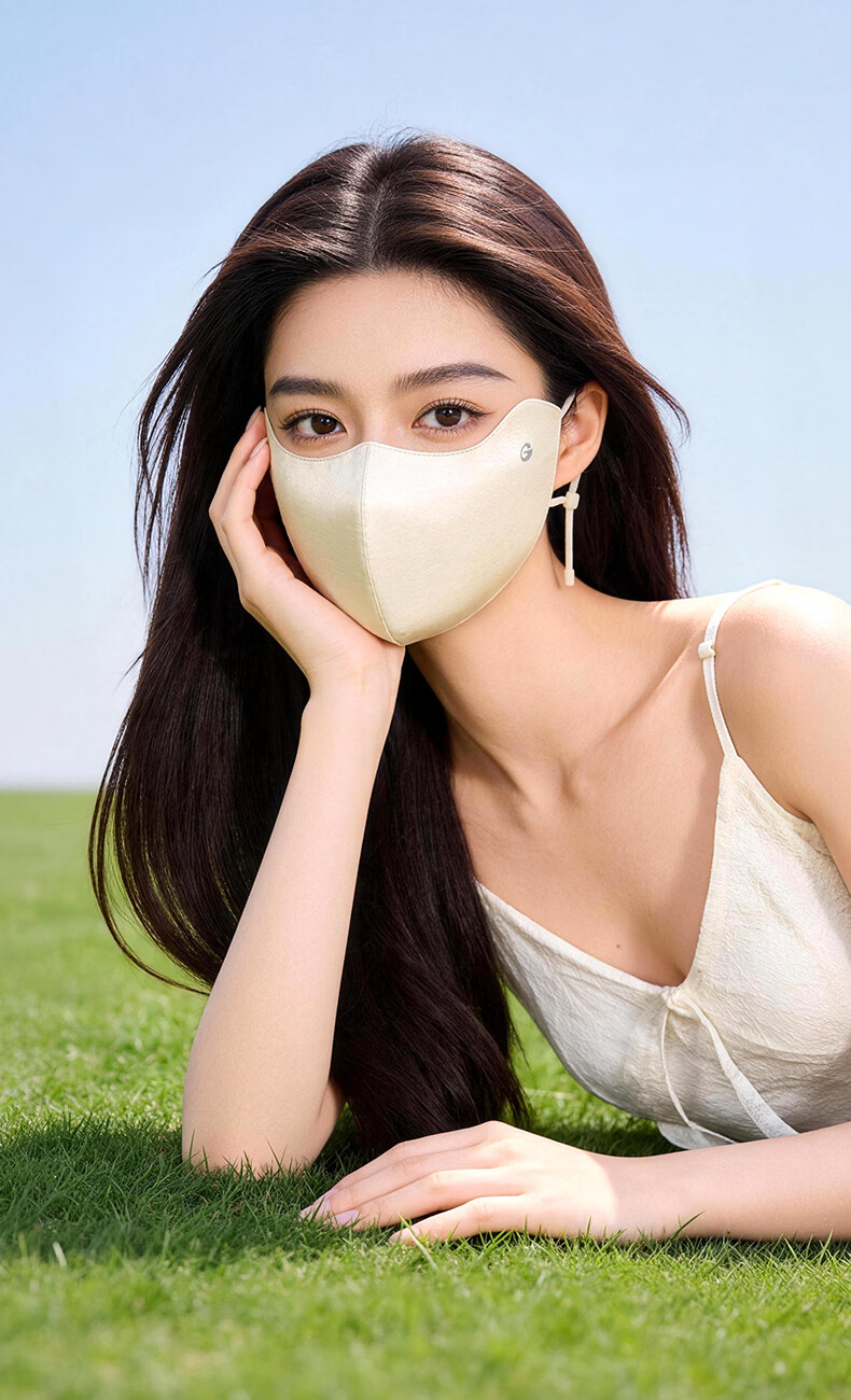 GOLOVEJOY High-Quality Silk Sun Protection Mask for Women, Mulberry Silk, Lightweight, Breathable, Non-Stuffy, Suitable for Sensitive Skin, UV Protection, Gift Box 20