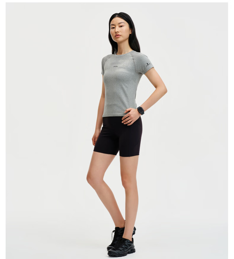 Biyinlefen [Lightweight Antibacterial Fabric] 2026 Spring Summer New Women's Casual Outdoor Commuting Quick-Dry Short Sleeve Crew Neck T-Shirt 8