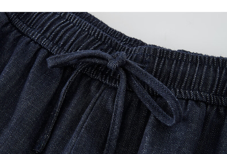 Sllsky Colorblock Shell Embroidered A-Line Denim Shorts for Women Summer Elastic Waist Vintage Petite Casual Wide-Leg Pants 24