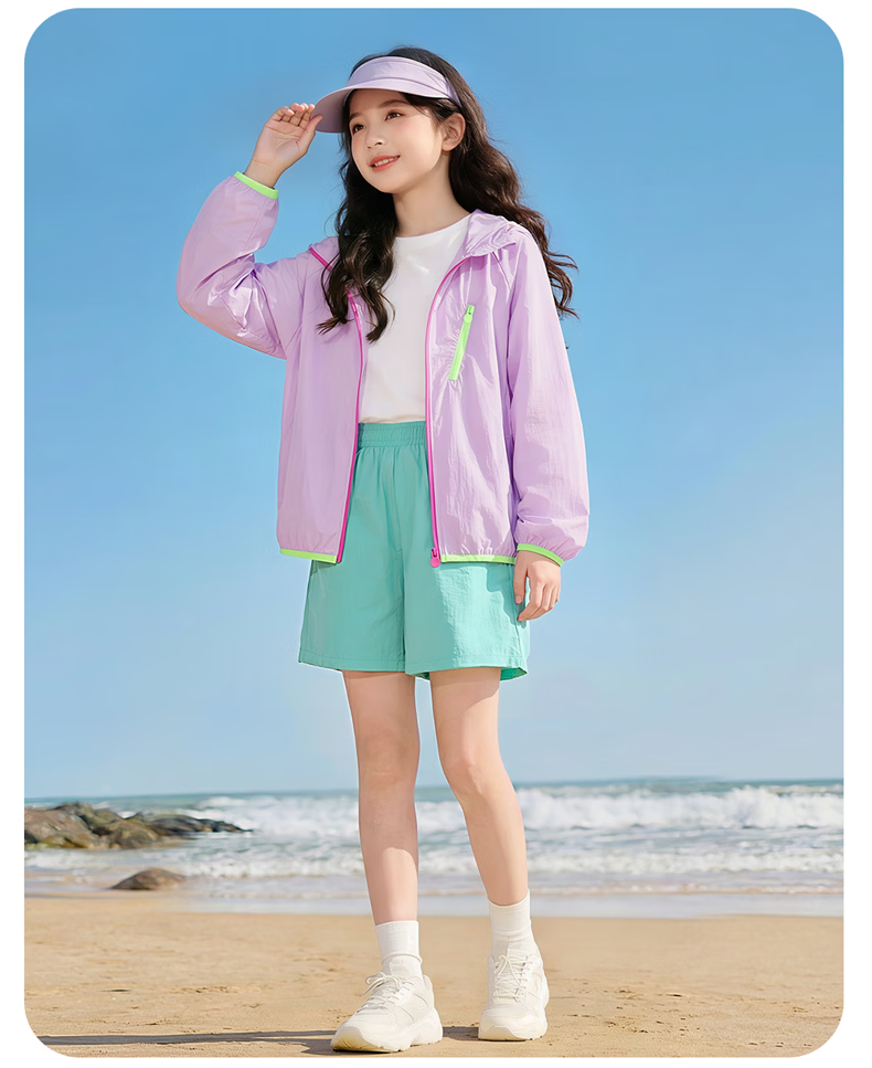 Disney Kids Sun Protection Jacket Summer Cooling UPF50+ Boys Loose Fit Versatile Girls Sun Protection Coat Summer Wear 12