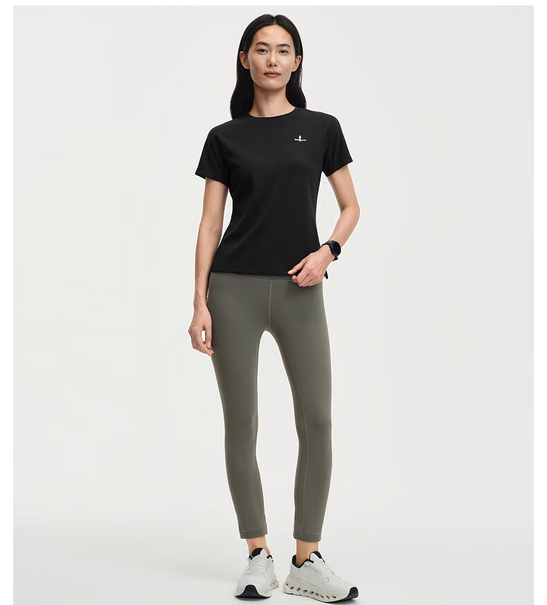 Biyinlefen [Ultra Light T] 2026 Spring Summer New Women's Casual Outdoor Commuting Lightweight Sun Protection Quick-Dry Short Sleeve Crew Neck T-Shirt 12