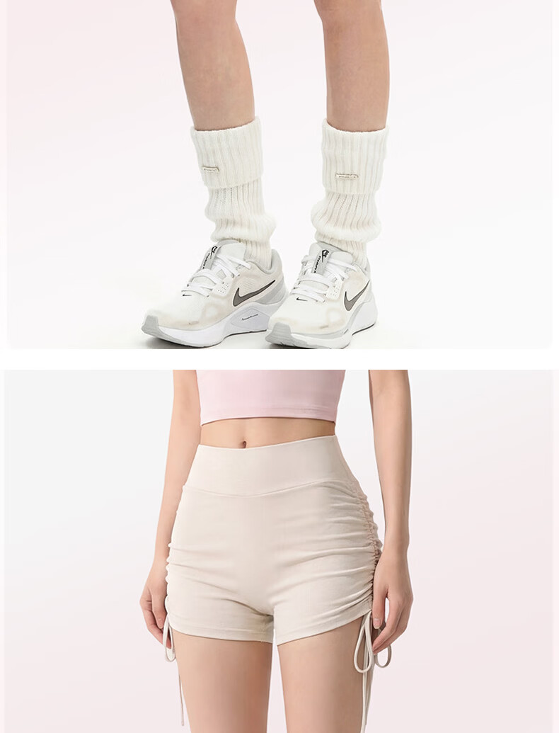 Free Style Drawstring Sports Shorts Women High Waist Butt Lift Bare Feeling Quick-Dry Yoga Pilates Running Fitness Training Set 8