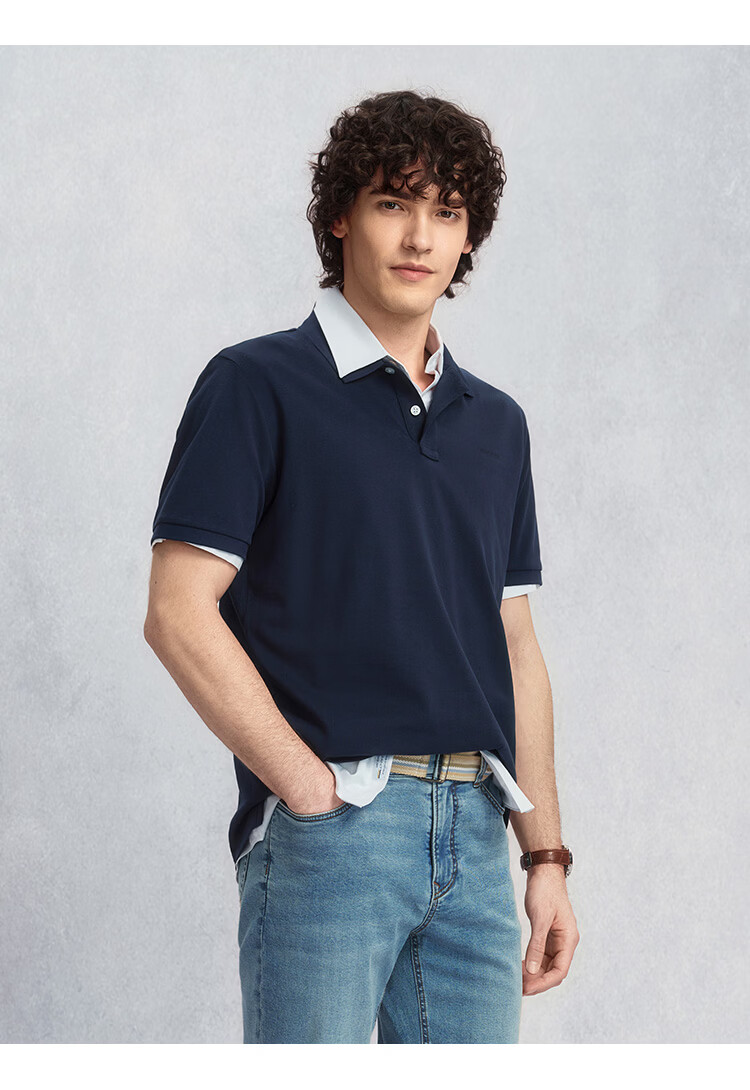 GANT Spring Summer Men's Pure Cotton Casual Polo Shirt with Turn-down Collar Commuting Short Sleeve 300-Dark Green XL 17