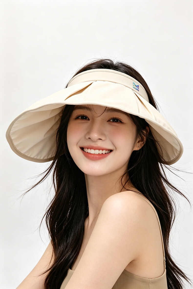 Miiow Women's Summer UV Protection Wide Brim Sun Hat Foldable Face-Covering Sunshade Cap 13