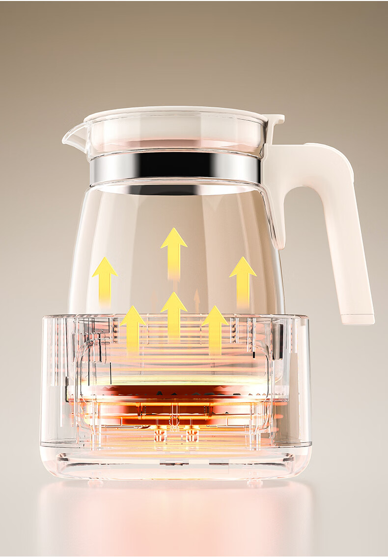 GLASSLOCK GAILANG 1.3L Glass Temperature-Controlled Kettle Baby Formula Warmer Infant Grade Hot Water Kettle 22
