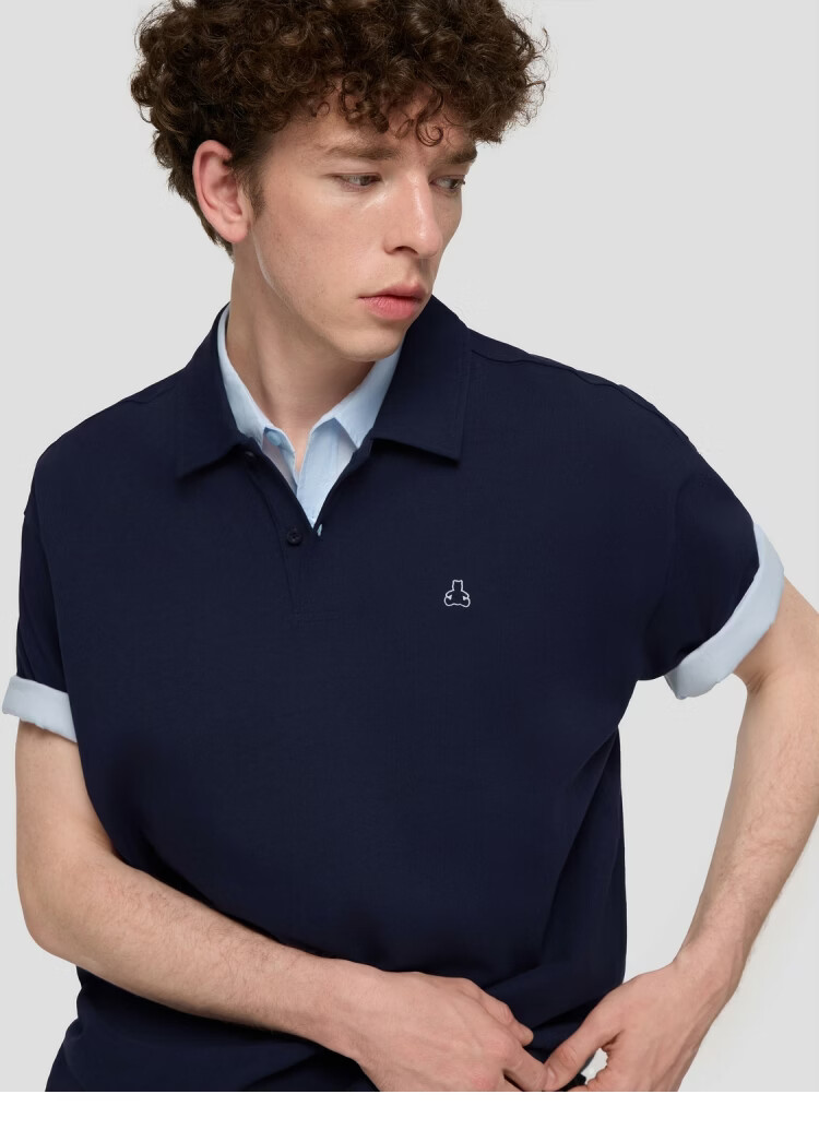 GAP Men's 2026 Summer New Pure Cotton Bear Embroidery Short Sleeve Polo Shirt Casual Top 892476 2