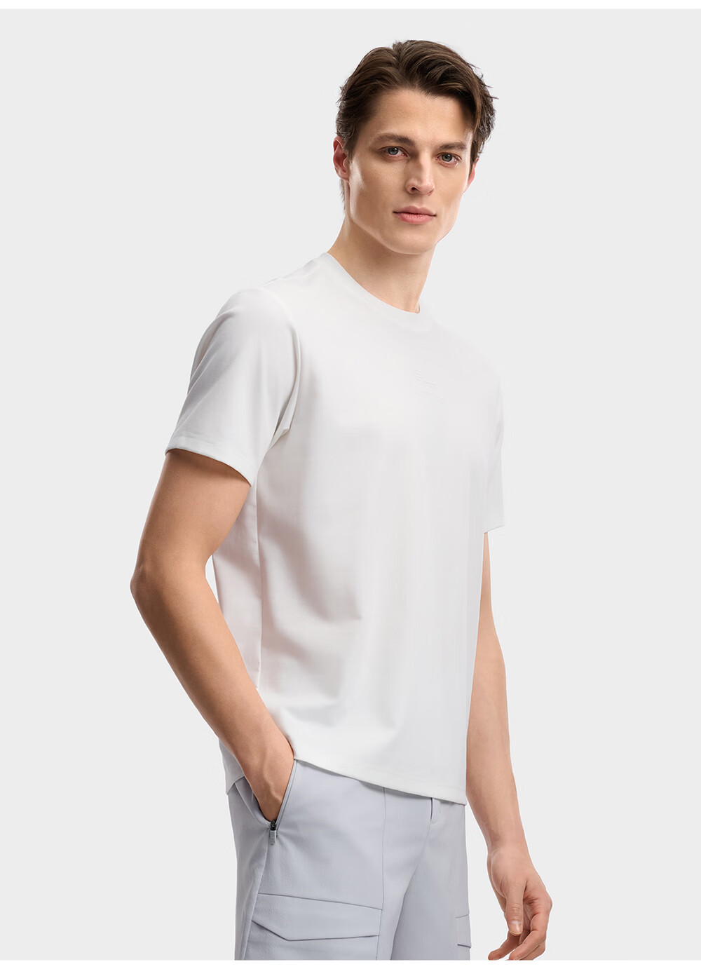 FILA Official Men's Knitted Short Sleeve Shirt 2026 Summer New Simple Casual Basic Versatile T-Shirt 12