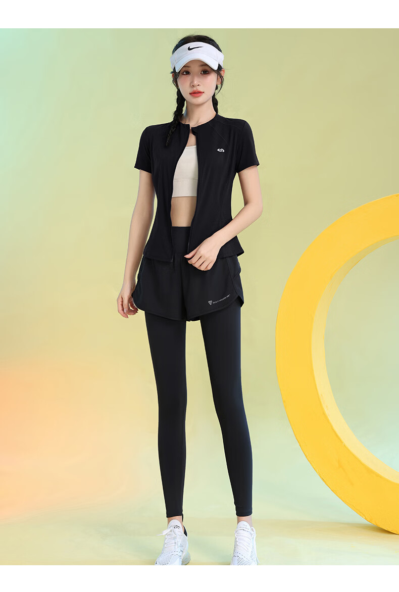 Baisirong Summer Yoga Set for Women Plus Size Loose Breathable Casual Running Sportswear Slim Fit Fitness Yoga Outfit 20