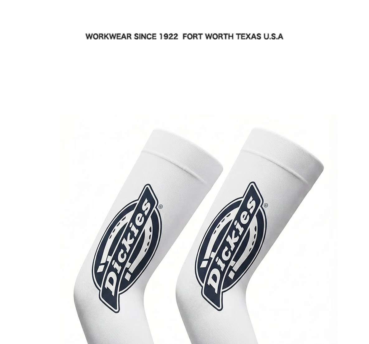 Dickies UPF50+ Sun Protection Ice Silk Arm Sleeves Unisex Summer UV Protection Breathable Cooling Cycling Sleeves White 23