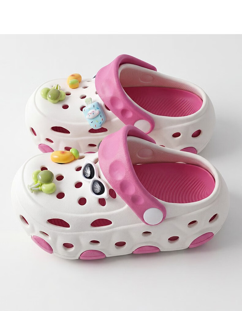 YUZHAOLIN Kids Clog Shoes Boys Girls Lightweight Closed-Toe Sandals for Students 19