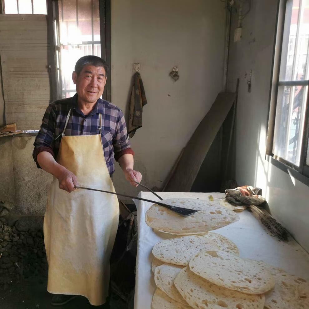 山东特产枣庄烧饼吊炉炭烤烧饼农家自制缸帖子滕州 10个炭烤烧饼(1.