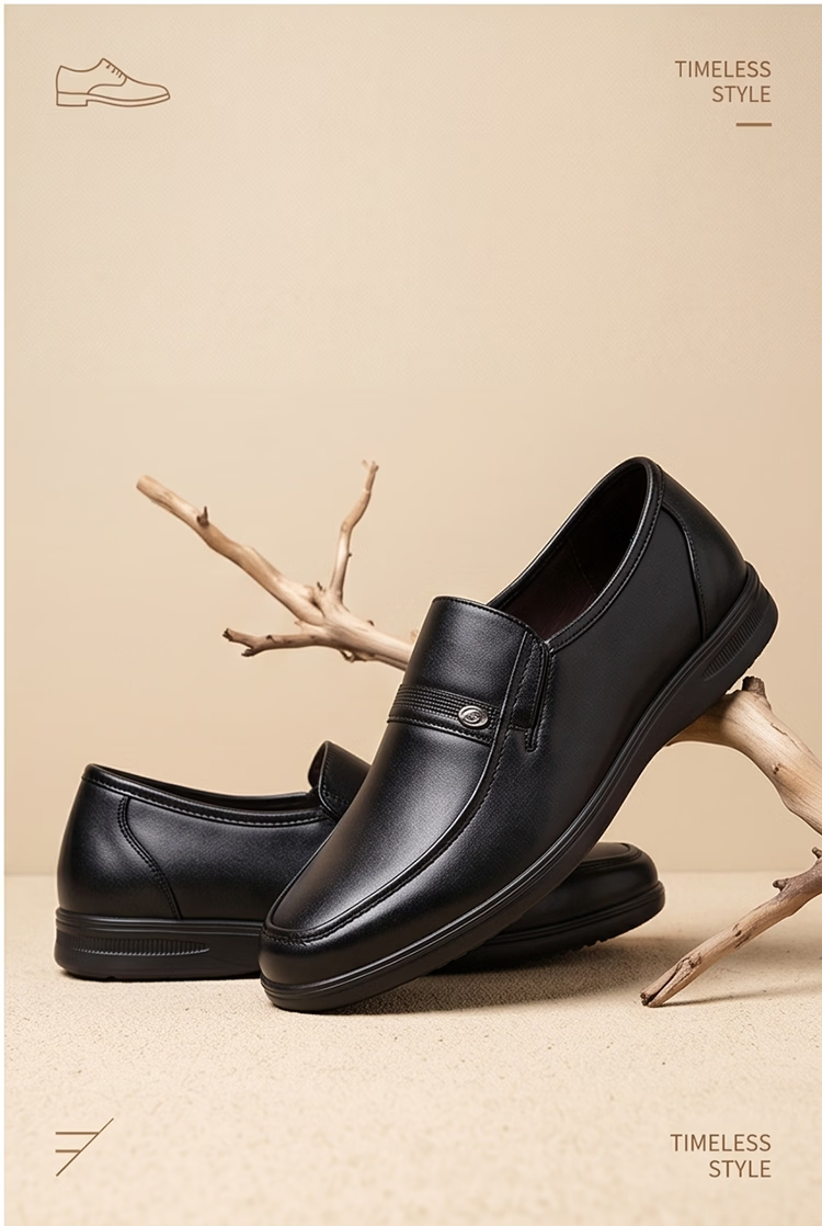 Hengyuanxiang Men's Slip-On Business Casual Breathable Driving Loafers XB406035 Black 40 14