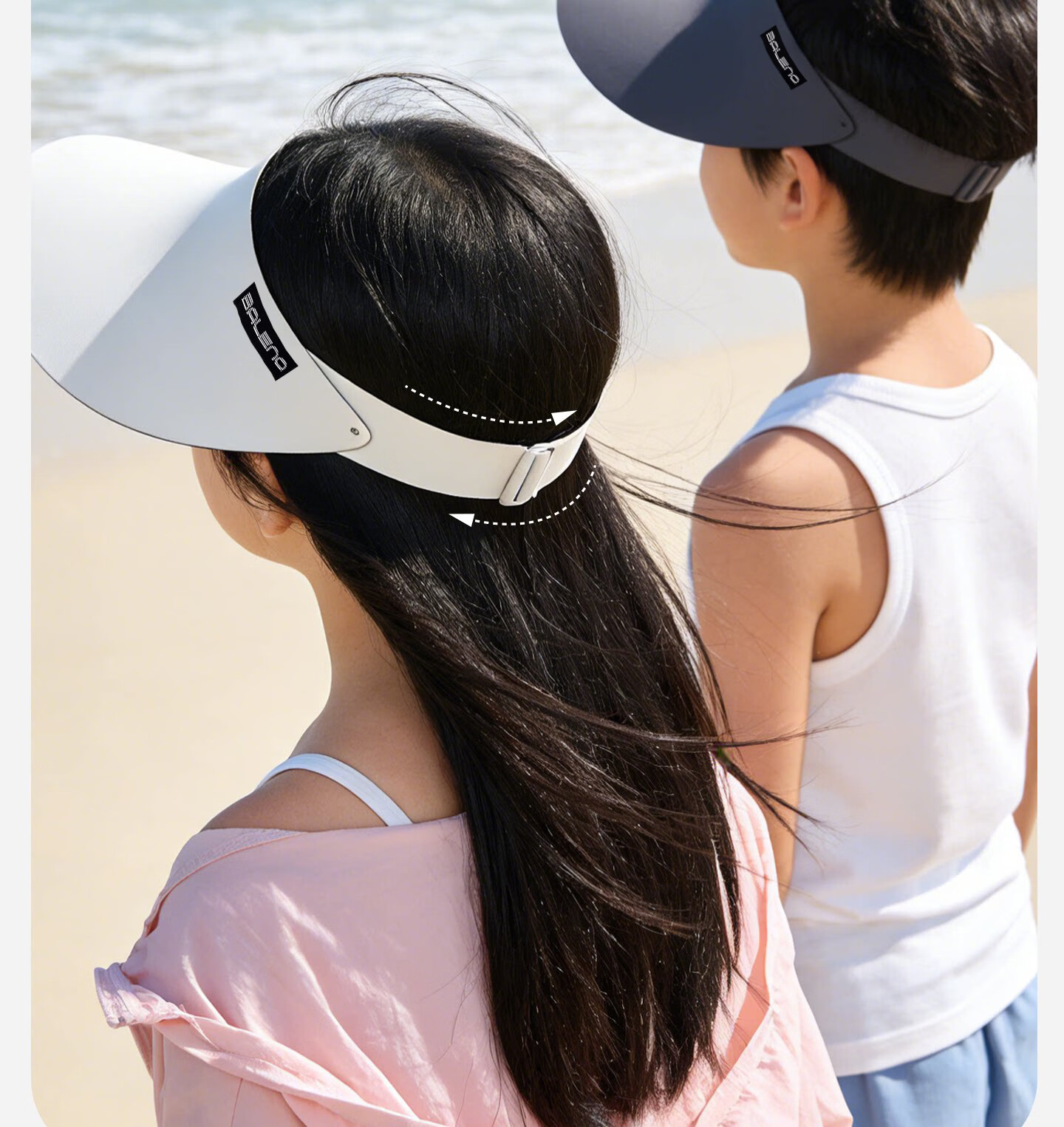 Baleno Kids Sun Protection Hat Summer Boys Girls Seamless Topless Sunshade Hat 2026 New UV Protection Wide Brim Sun Hat 21