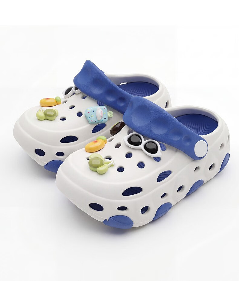 YUZHAOLIN Kids Clog Shoes Boys Girls Lightweight Closed-Toe Sandals for Students 25