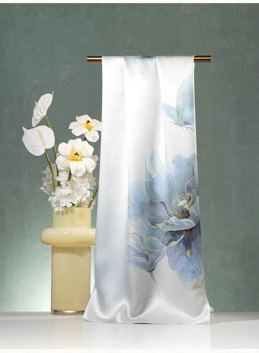 Shanghai Story 100% Mulberry Silk Scarf Long Heavy Drape Shawl Gift Box for Mom and Girlfriend Birthday Present 6