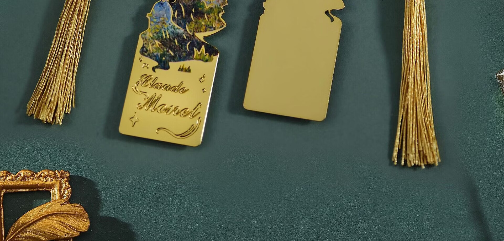 Tianshun Oil Painting Bookmark Premium Exquisite Metal Van Gogh Bookmark Classical Creative High-Value Birthday Gift for Girls Cultural and Creative Student School Reward Simple Packaging Blooming Apr 22