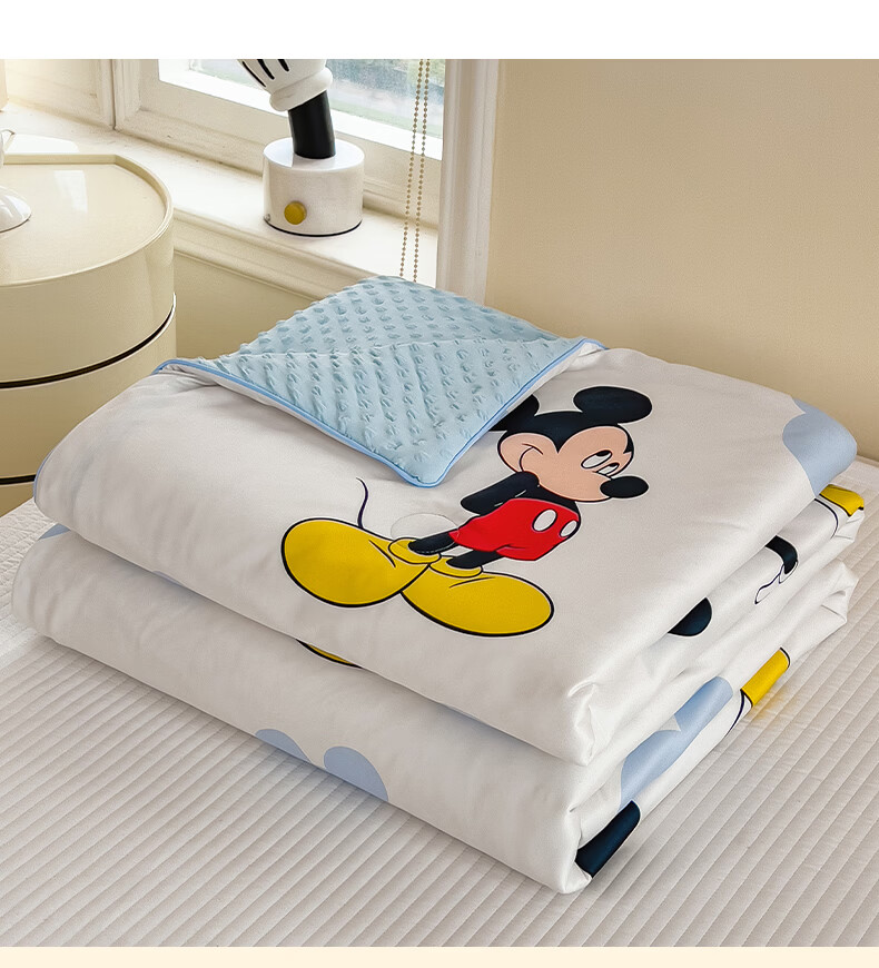 Disney Class A Knitted Cotton Dot Quilt Summer Cooling Blanket Air Conditioning Quilt Home Summer Quilt Machine Washable Thin Quilt for Naked Sleep Summer 22