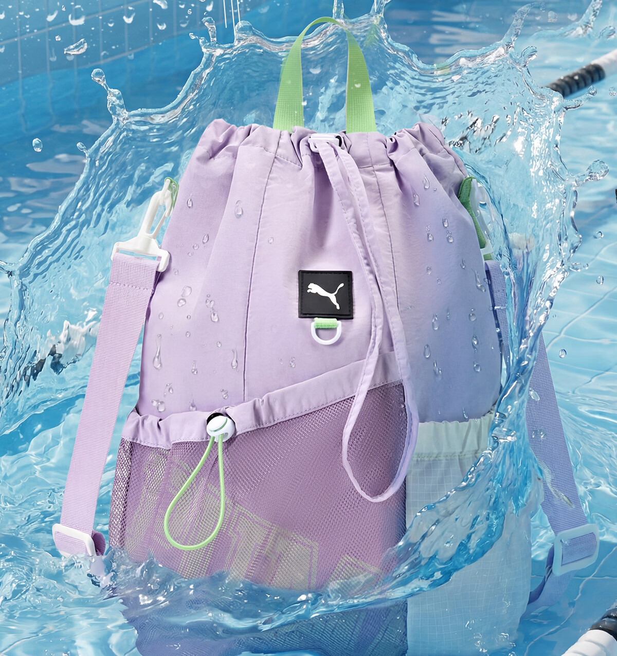 PUMA Swimming Bag Wet and Dry Separation Water-Resistant Durable Wrinkle-Resistant Shoulder Crossbody Backpack Multifunctional Portable Gym Storage Bag 8