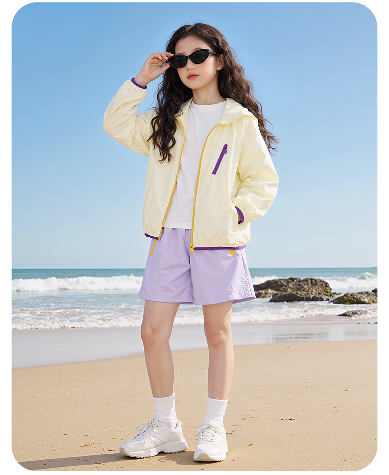 Disney Kids Sun Protection Jacket Summer Cooling UPF50+ Boys Loose Fit Versatile Girls Sun Protection Coat Summer Wear 13