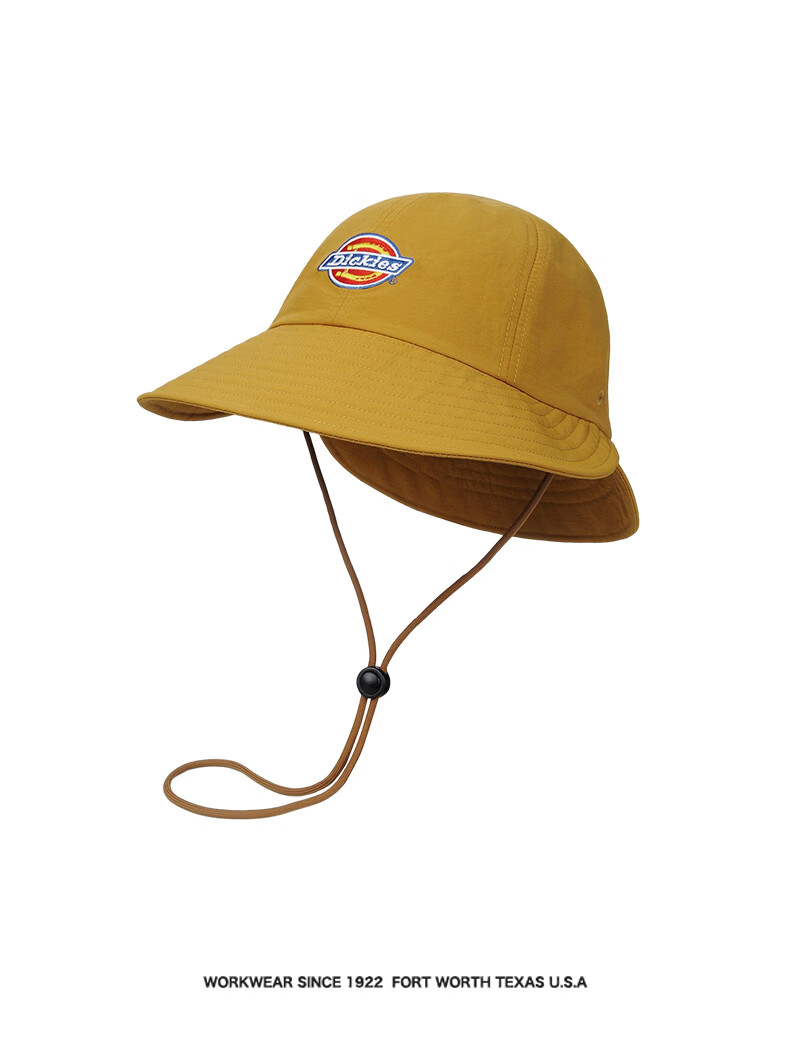 Dickies New Solid Color Double Brim Sunshade Fisherman Hat Unisex Couple Large Brim Breathable Sun Protection Hiking Cap Blue 24