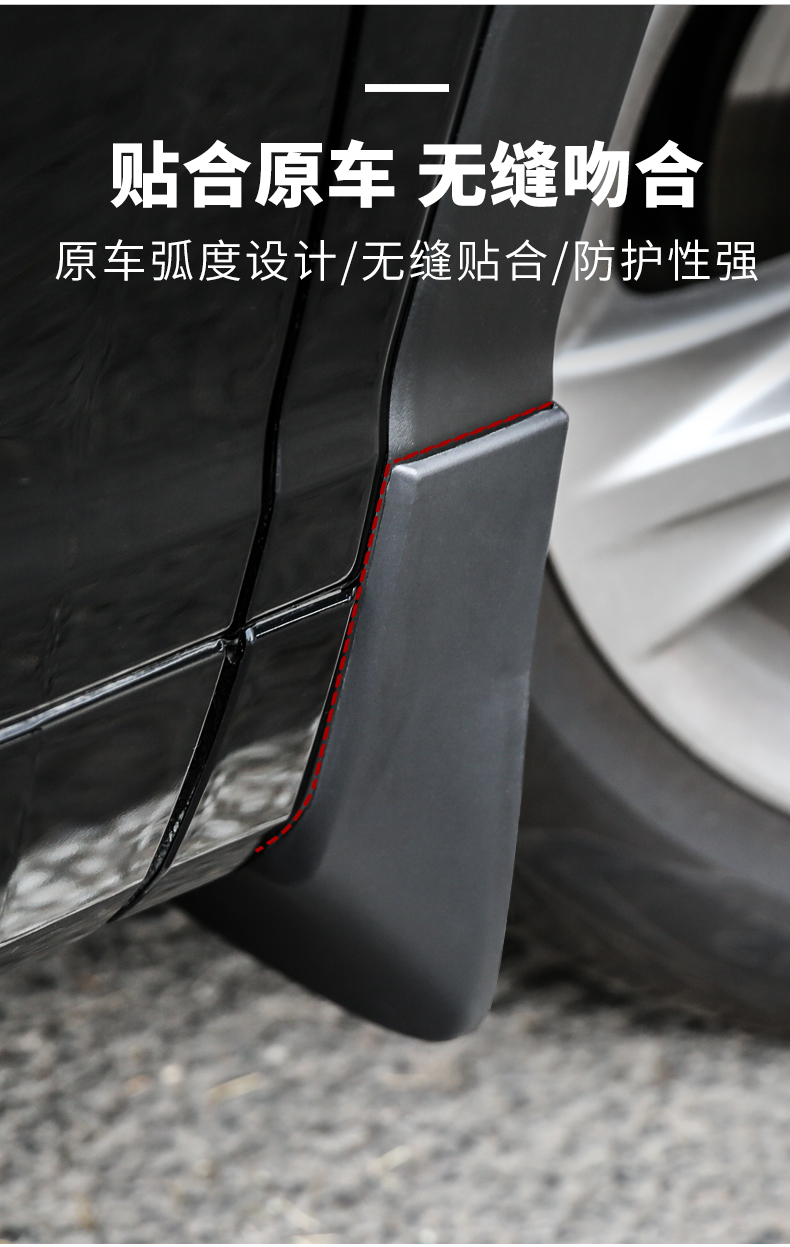 15款-18款丰田汉兰达挡泥板 汉兰达专用挡泥板 汉兰达挡沙板 阿勇改装