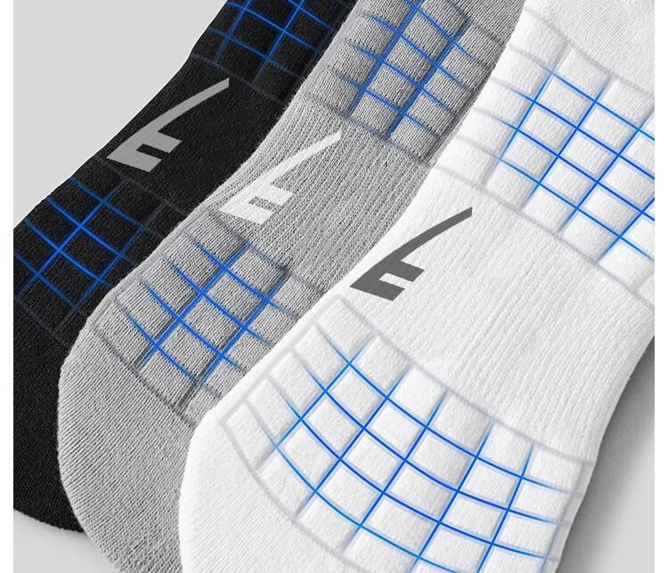 Warrior Sports Socks for Men, Short Tube Socks, Solid Color Xinjiang Cotton 7A Antibacterial Deodorant Towel Bottom Running Shock-Absorbing Sweat-Absorbing Wear-Resistant 16