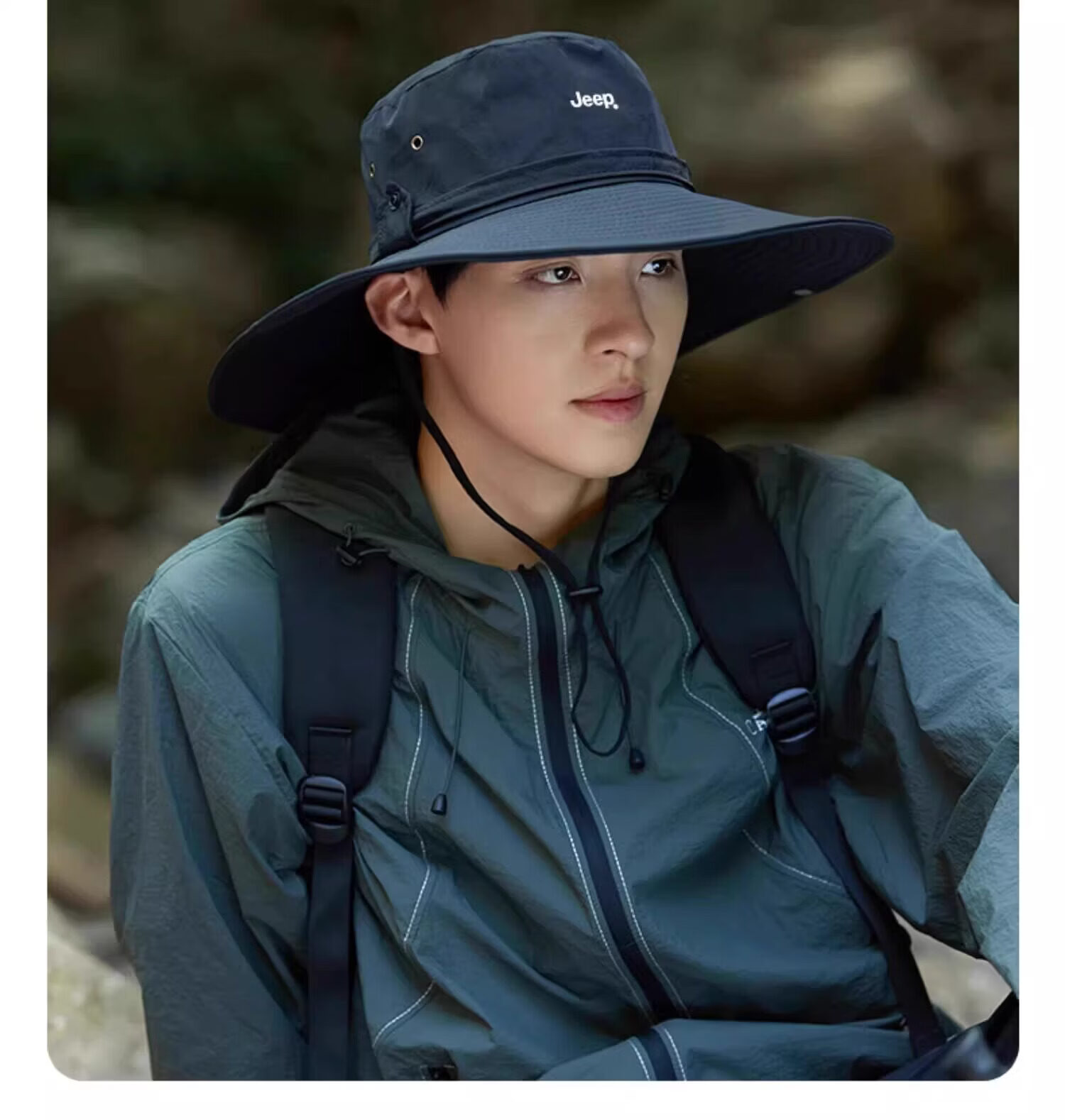 JEEP Women's Summer Camping Fisherman Hat Fishing Sun Protection Outdoor Mountaineering Western Cowboy Hat for Men 14