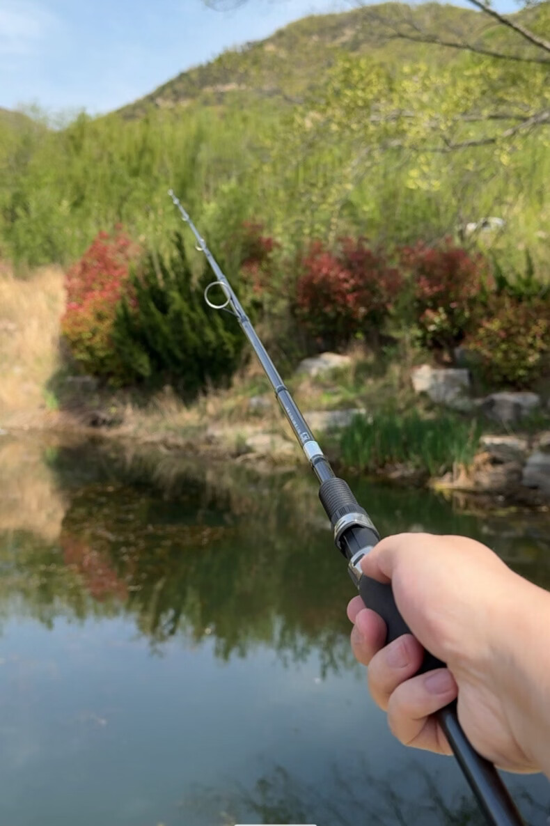 Guangwei [Lure Fishing Set with Line and Bait] Leopard Shadow Lure Rod Straight Handle Smooth Blackfish Bass 2.1ML Fast Action 11